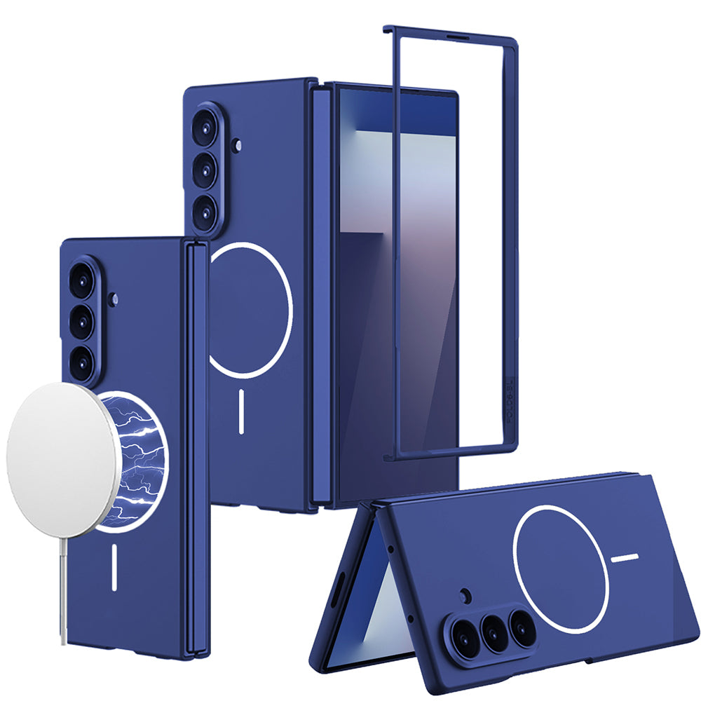 Samsung Galaxy Z Fold 7 Wireless Şarj Özellikli Kıpta M-safe Kılıf Siyah