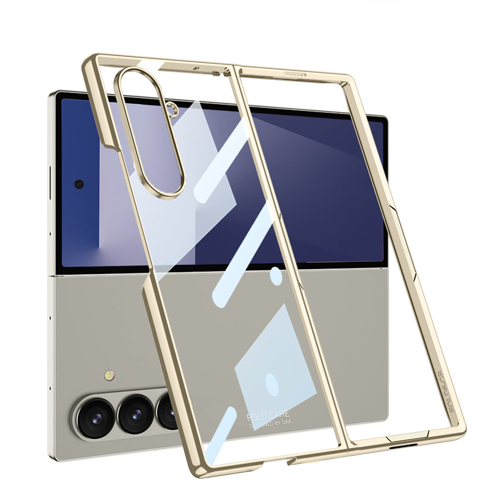 Samsung Galaxy Z Fold 7 Full Camlı Kıpta Kılıf Titanyum