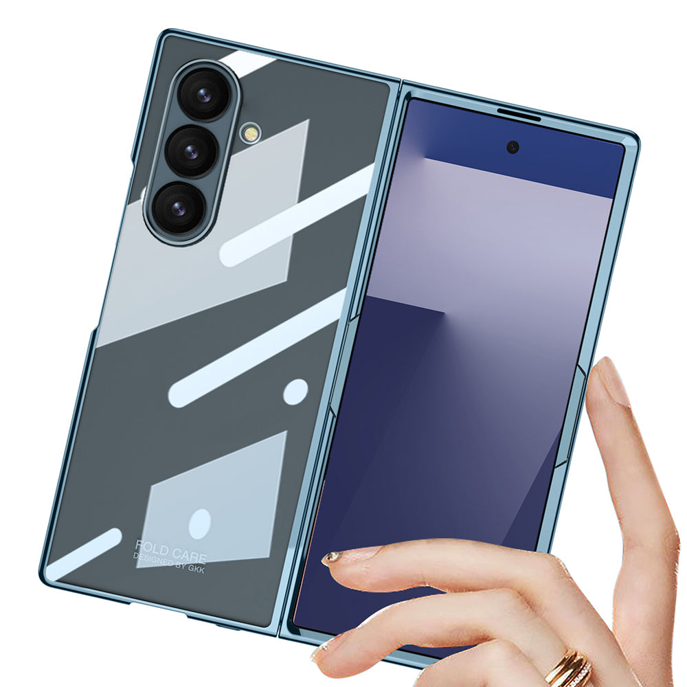 Samsung Galaxy Z Fold 7 Full Camlı Kıpta Kılıf Titanyum