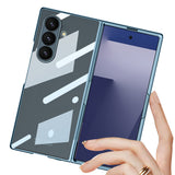 Samsung Galaxy Z Fold 7 Full Camlı Kıpta Kılıf Titanyum