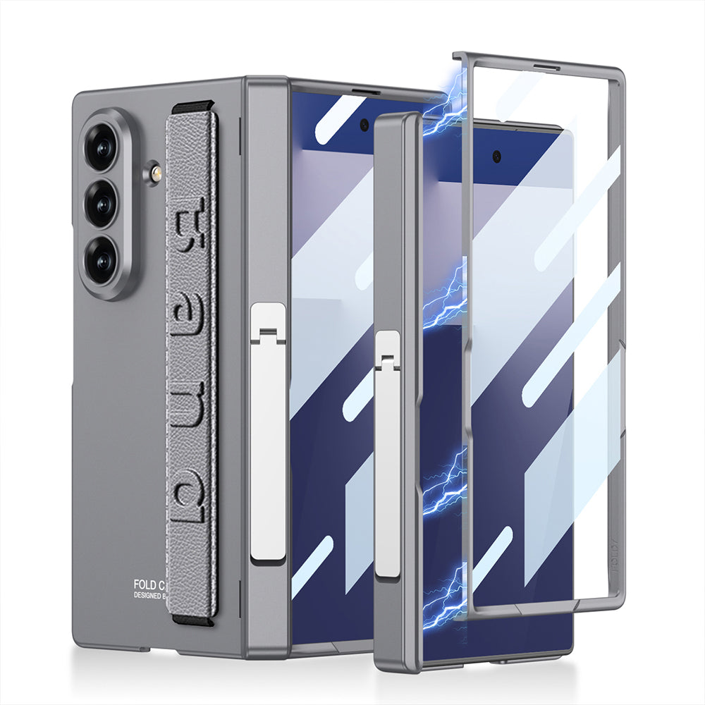 Samsung Galaxy Z Fold 7 Kıpta KPT-01 Standlı Kılıf Gri