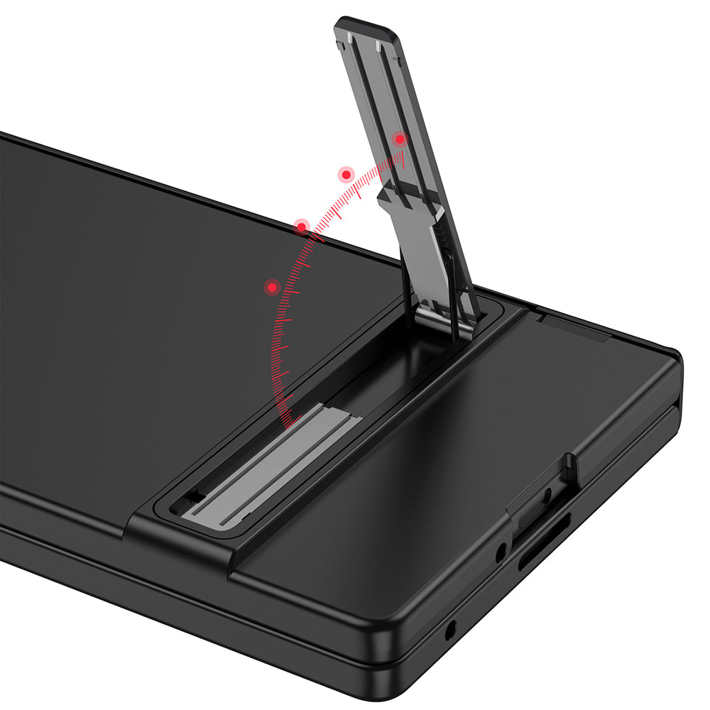Samsung Galaxy Z Fold 7 Kıpta Standlı Kılıf Gri