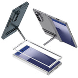 Samsung Galaxy Z Fold 7 Kıpta Standlı Kılıf Gri