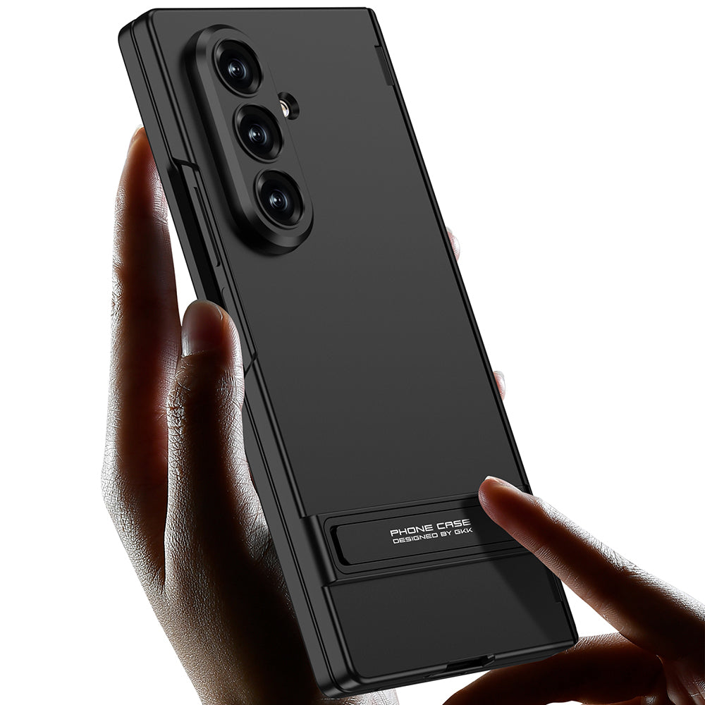 Samsung Galaxy Z Fold 7 Kıpta Standlı Kılıf Gri