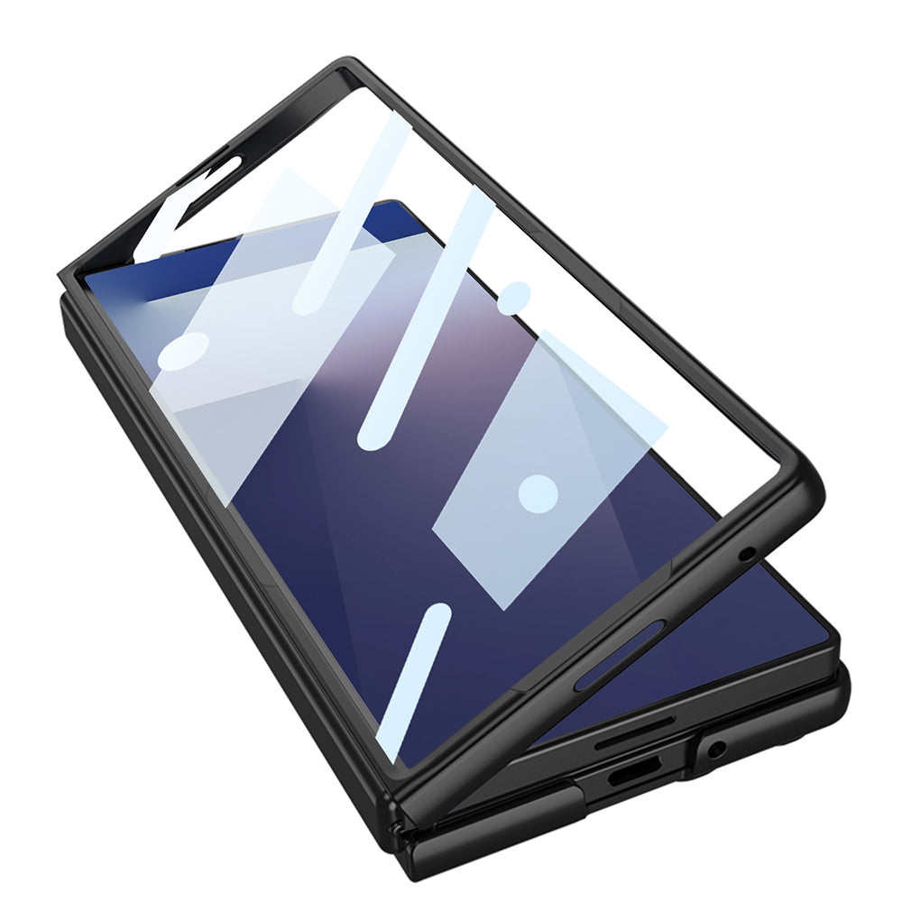 Galaxy Z Fold 7 Kılıf Sert Kıpta Kapak Siyah