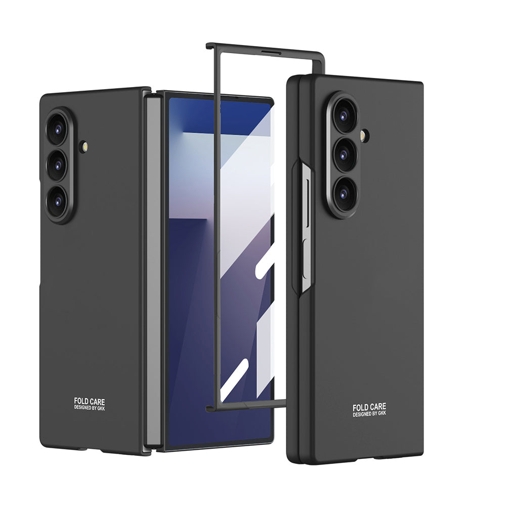 Galaxy Z Fold 7 Kılıf Sert Kıpta Kapak Siyah