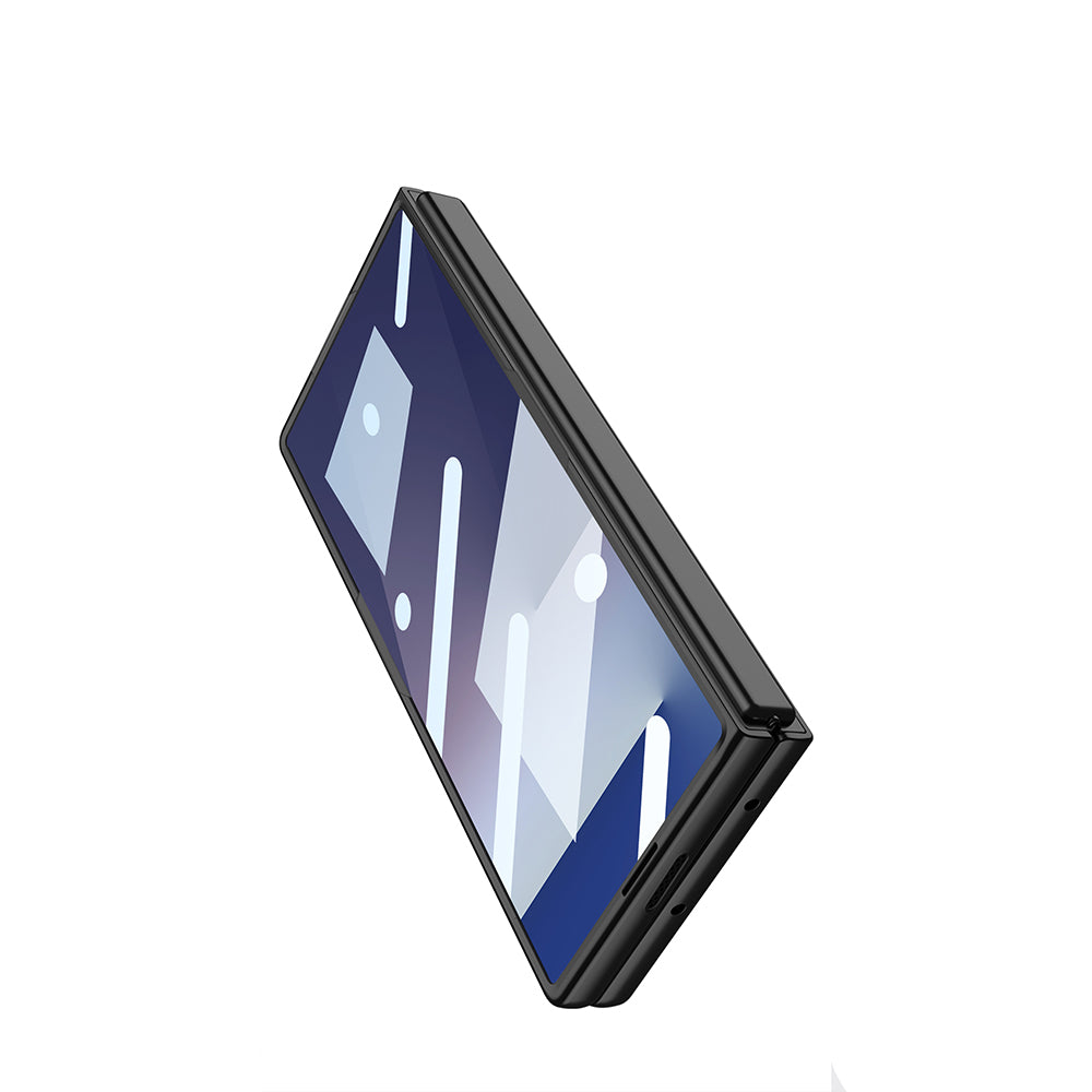 Galaxy Z Fold 7 Kılıf Sert Kıpta Kapak Siyah