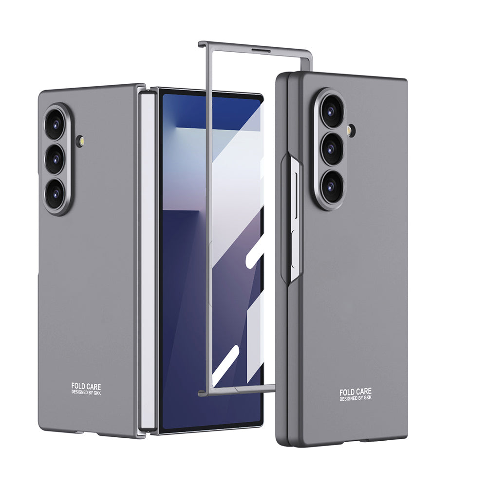 Galaxy Z Fold 7 Kılıf Zore Sert Kıpta Kapak Gri