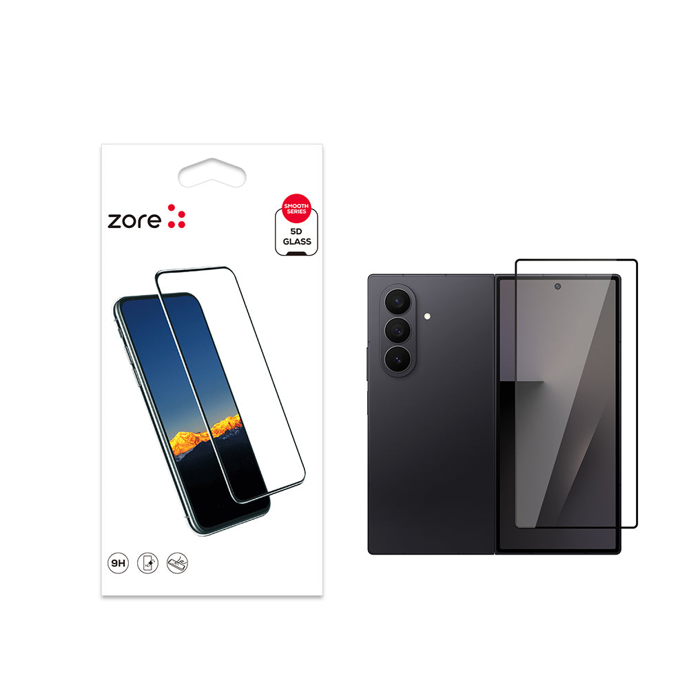 Samsung Galaxy Z Fold 7 Kenarları Kırılmaya Dayanıklı Cam Ekran Koruyucu Şeffaf