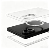 Galaxy Z Fold 8 Kamera Korumalı M-Safe Şarj Özellikli Şeffaf Zore London Sert PC Kapak Şeffaf