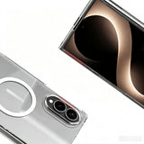 Galaxy Z Fold 8 Kamera Korumalı M-Safe Şarj Özellikli Şeffaf Zore London Sert PC Kapak Şeffaf