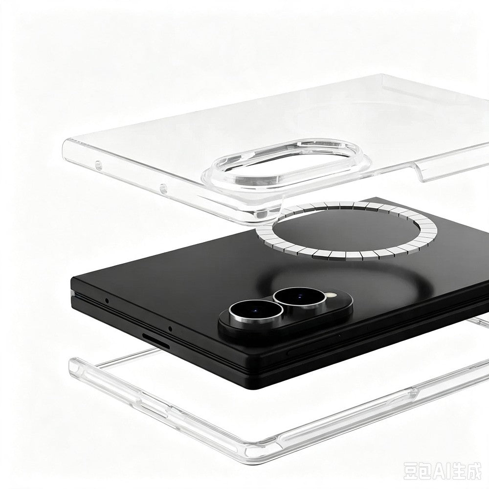 Samsung Galaxy Z Fold 8 Kılıf Kamera Korumalı M-safe Sert PC Porto Kapak Şeffaf