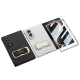 Galaxy Z Fold 8 Kılıf Zore Kıpta KPT-03 Sert PC Kapak Gümüş