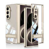 Galaxy Z Fold 8 Ultra Kılıf Kamera Korumalı Şeffaf Tasarımlı Zore Lego Standlı Kapak Titanyum