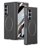 Galaxy Z Fold 8 Ultra Kılıf M-safe Şarj Özellikli Zore Kıpta KPT-10 Sert PC Kapak Siyah Karbon