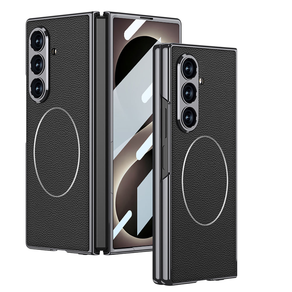 Galaxy Z Fold 8 Ultra Kılıf M-safe Şarj Özellikli Zore Kıpta KPT-10 Sert PC Kapak Siyah