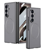 Galaxy Z Fold 8 Ultra Kılıf M-safe Şarj Özellikli Zore Kıpta KPT-10 Sert PC Kapak Gri