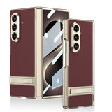 Galaxy Z Fold 8 Ultra Kılıf Zore Kıpta KPT-08 Standlı Kapak Mürdüm