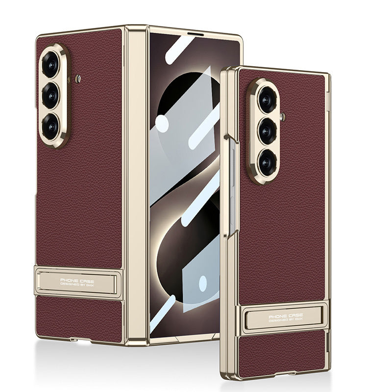 Galaxy Z Fold 8 Ultra Kılıf Zore Kıpta KPT-08 Standlı Kapak Mürdüm