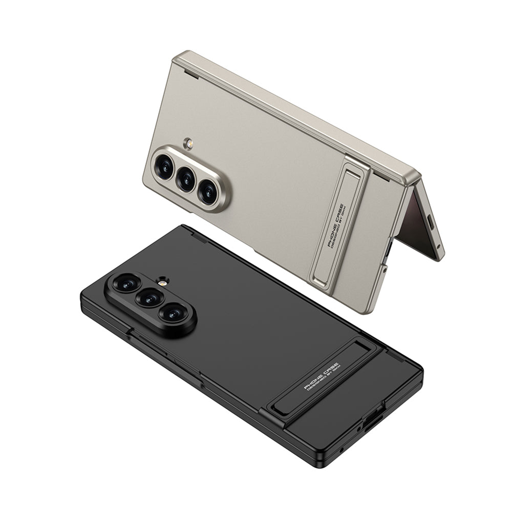Galaxy Z Fold 8 Ultra Kılıf Zore Kıpta Standlı Kapak Gümüş