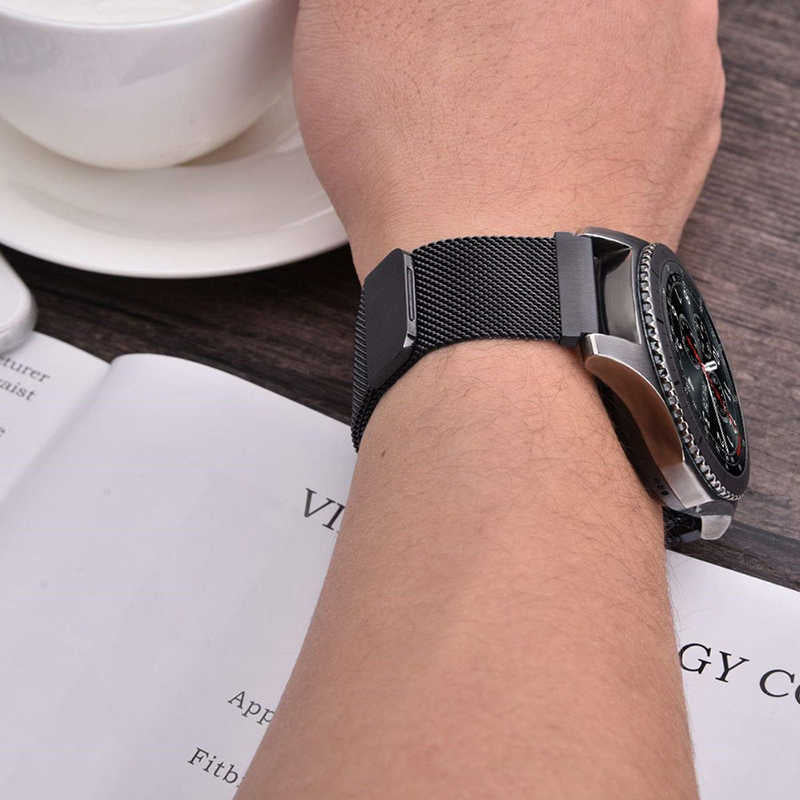 Gear S2 (20mm) KRD-12 Metal Kordon Siyah