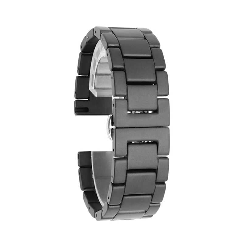 Gear S2 (20mm) Mat Seramik Metal Kordon Siyah