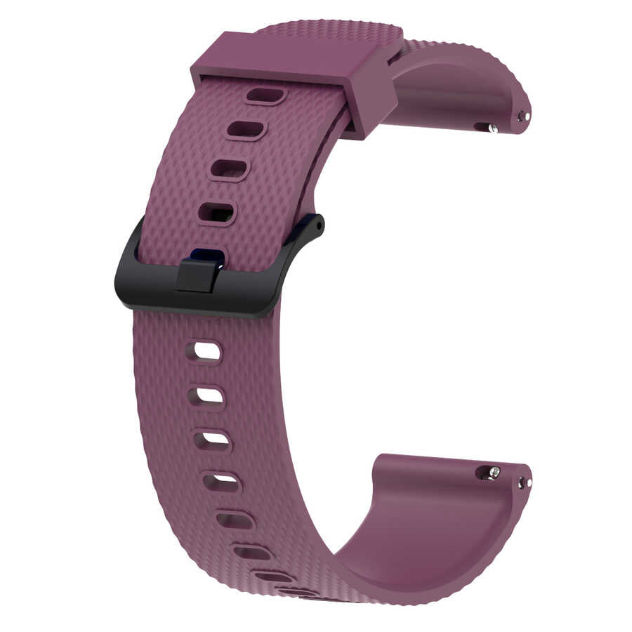 Gear S2 KRD-46 20mm Silikon Kordon Koyu Mor