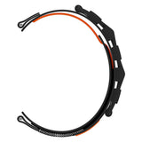 Gear S2 Zore KRD-112 20mm Orbital Örgülü Halat Tasarımlı Naylon Kumaş Hasır Kordon Turuncu