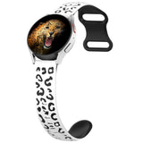 Samsung Gear S2 KRD-140 20mm Silikon Strap Kordon Beyaz-Siyah