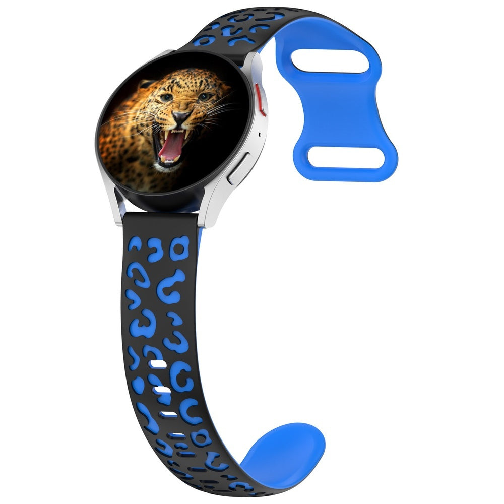 Samsung Gear S2 KRD-140 20mm Silikon Strap Kordon Siyah-Mavi
