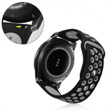 Gear S3 (22mm) KRD-02 Silikon Kordon Beyaz-Pembe