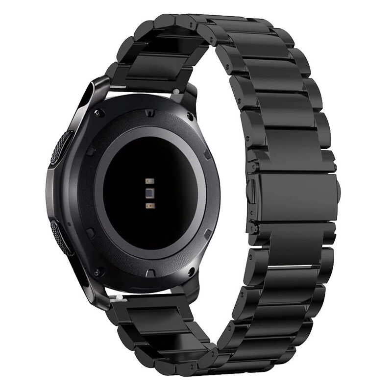 Gear S3 (22mm) KRD-04 Metal Kordon Gümüş