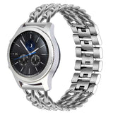 Gear S3 (22mm) KRD-17 Metal Kordon Gümüş