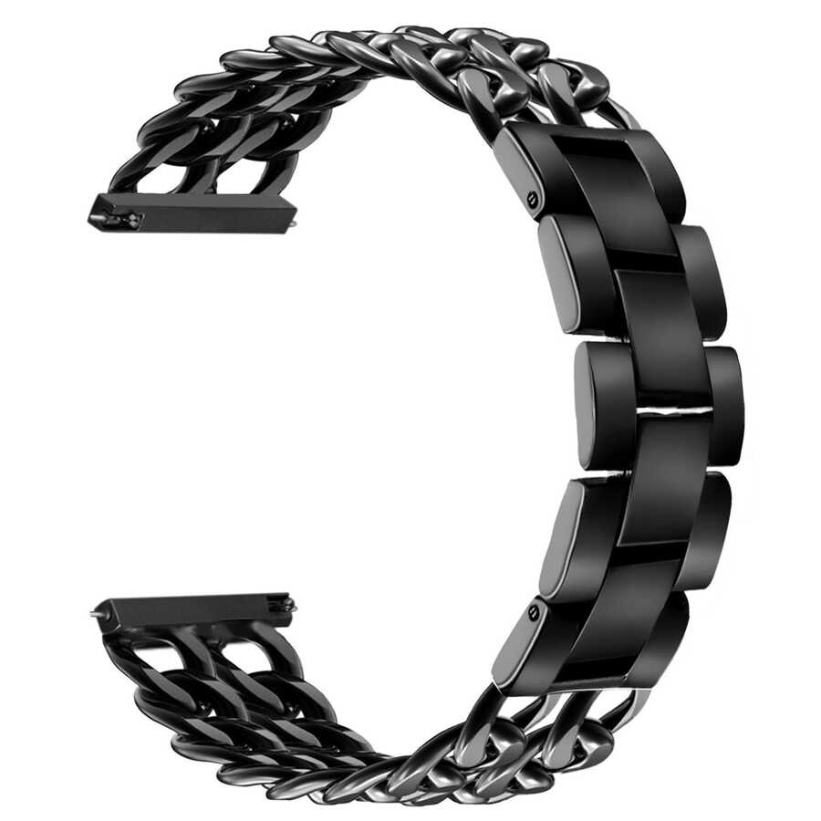 Gear S3 (22mm) KRD-17 Metal Kordon Gümüş