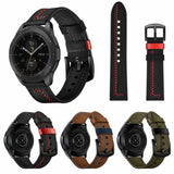 Gear S3 (22mm) KRD-19 Deri Kordon Kahverengi
