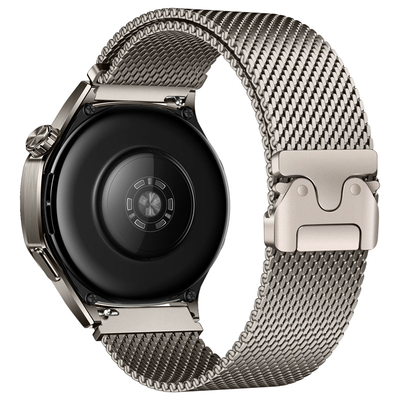 Gear S3 22mm Zore KRD-25 Metal Hasır Kordon Siyah