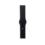 Gear S3 Band Serisi 22mm Klasik Kordon Silikon Strap Kayış Siyah