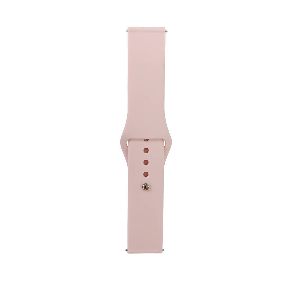 Gear S3 Band Serisi 22mm Klasik Kordon Silikon Strap Kayış Sand Powder