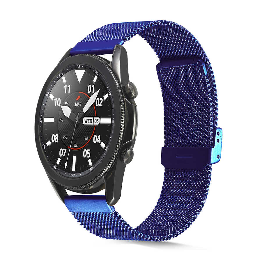 Gear S3 KRD-45 22mm Metal Kordon Mavi