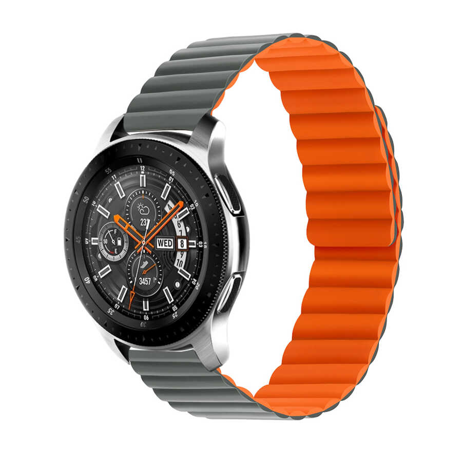 Gear S3 KRD-52 Kordon Gri-Turuncu