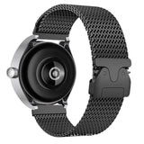 Gear S3 Zore KRD-100 22mm Titanyum Hasır Kordon Siyah-Titanyum