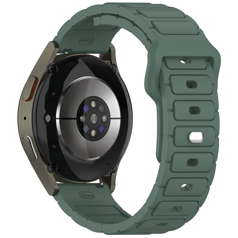 Gear S3 Zore KRD-132 22mm Silikon Kordon Strap Kayış Koyu Yeşil