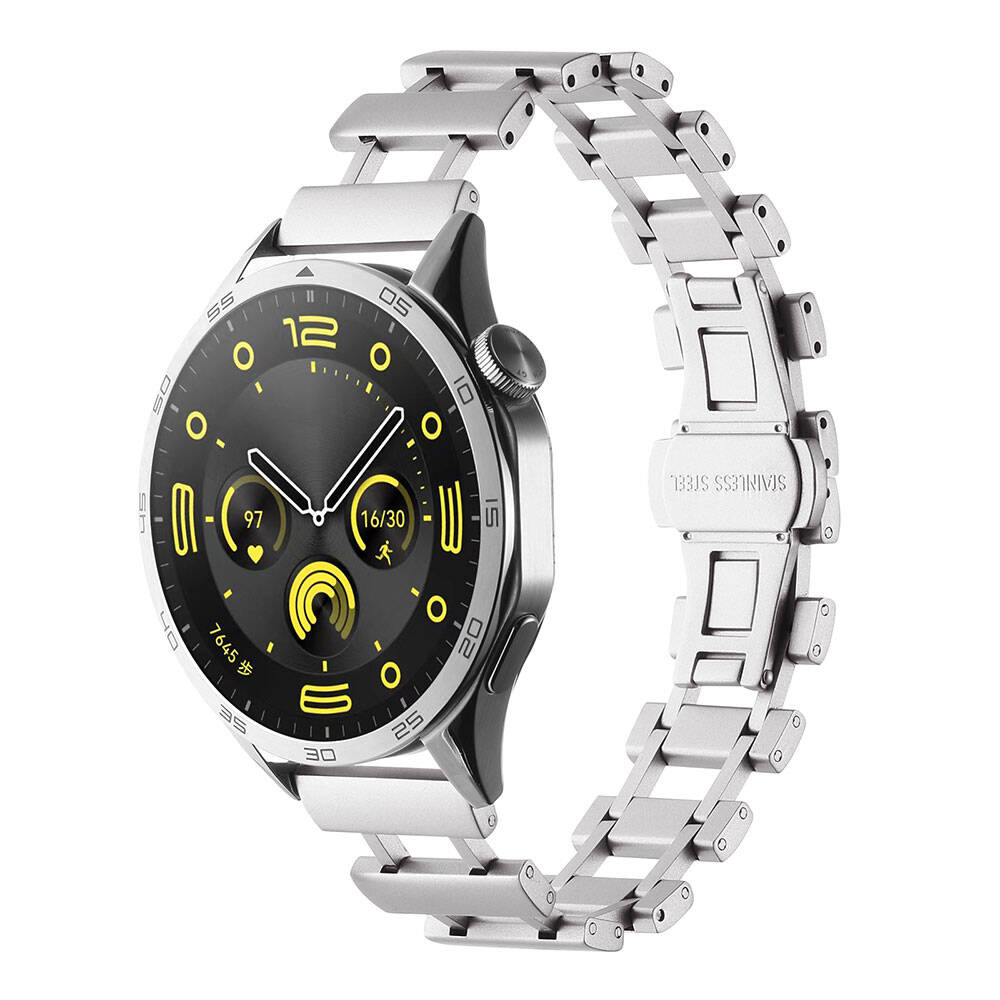 Gear S3 Zore KRD-96 22mm Metal Kordon Gümüş