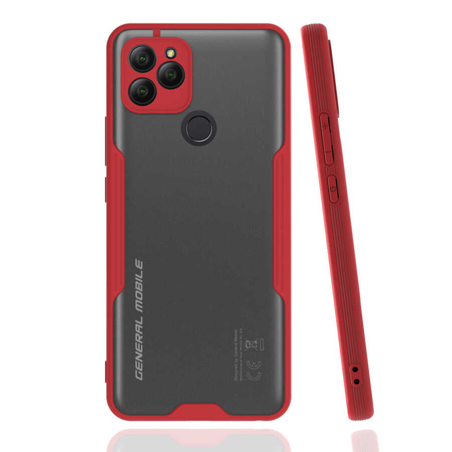 General Mobile 21 Kılıf Zore Parfe Kapak Kırmızı