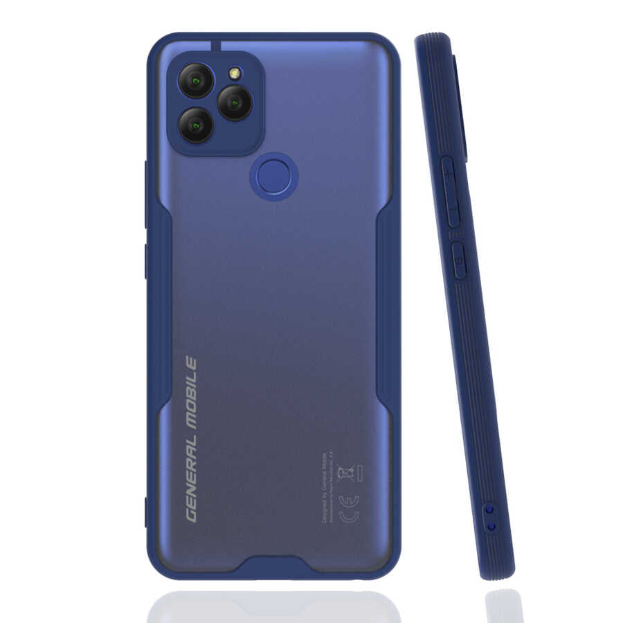 General Mobile 21 Kılıf Zore Parfe Kapak Lacivert