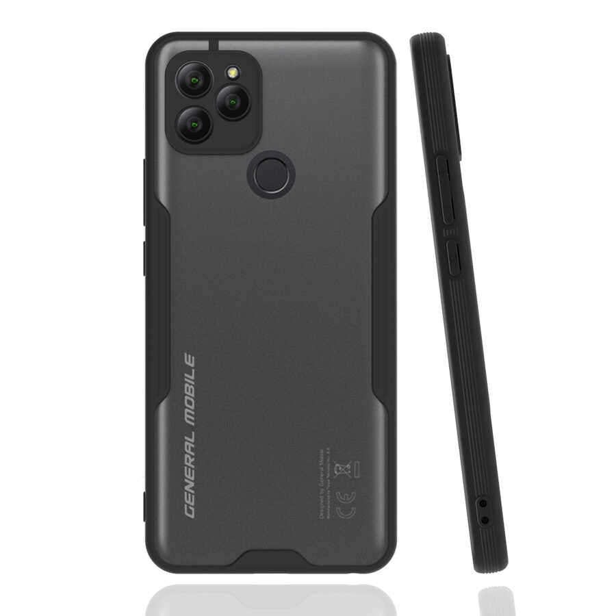 General Mobile 21 Kılıf Zore Parfe Kapak Siyah