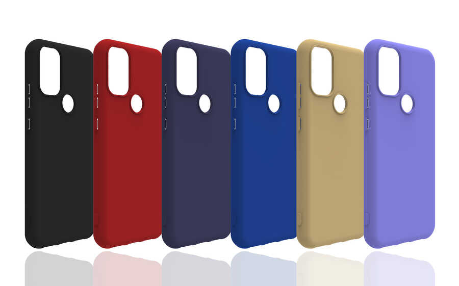 General Mobile 21 Plus Kılıf Zore Biye Silikon Lacivert