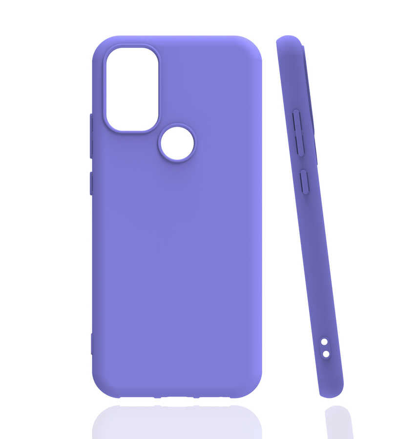 General Mobile 21 Plus Kılıf Zore Biye Silikon Mor