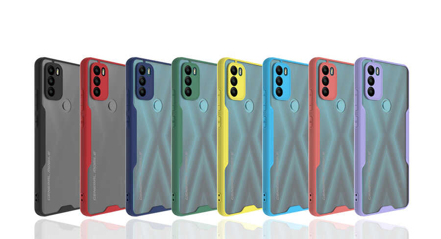 General Mobile 21 Plus Kılıf Zore Parfe Kapak Lacivert