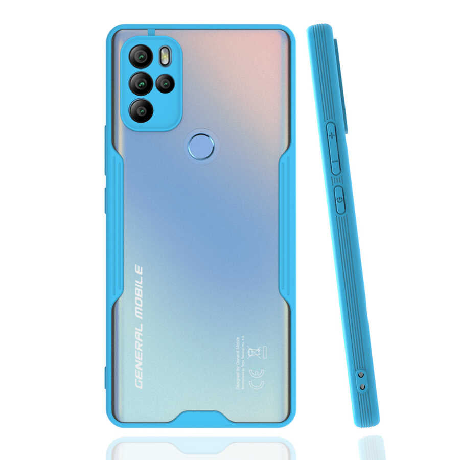 General Mobile 21 Pro Kılıf Zore Parfe Kapak Mavi